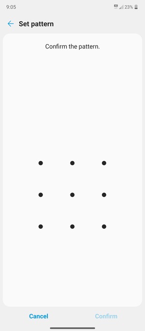 Draw the unlock pattern again