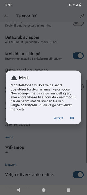 Velg OK