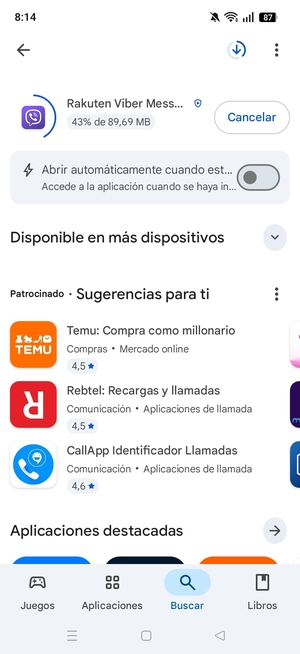 Espere a que el proceso de instalación finalice