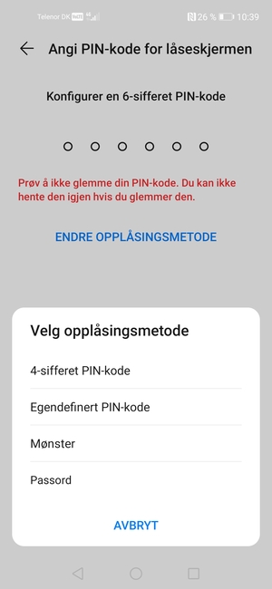 Velg Mønster