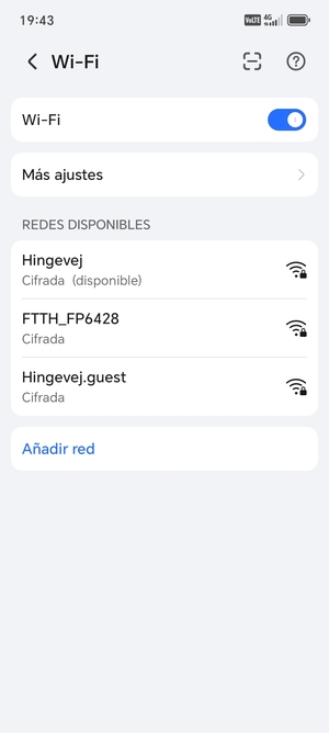 Seleccione la red inalámbrica a la que desea conectarse