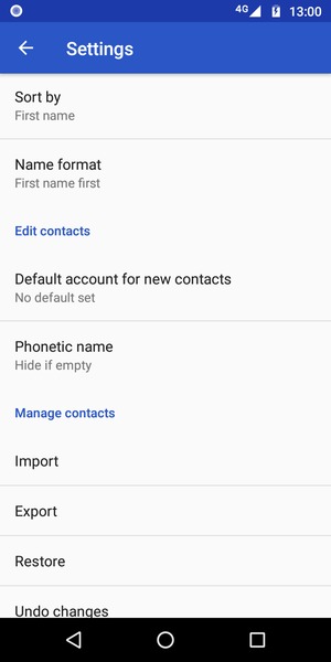 Scroll to and select Import