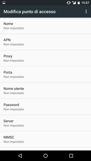 Inserisci informazioni MMS