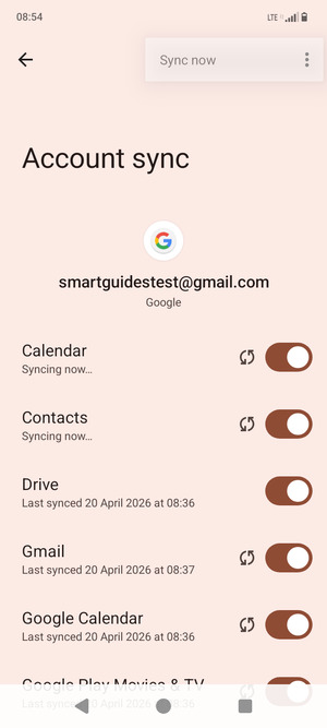 Your contacts from Google will now be synced to your BLU