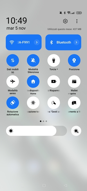 Disattiva Wi-Fi e Bluetooth