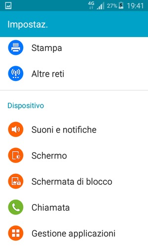 Torna al menu Impostaz. e seleziona Schermata di blocco