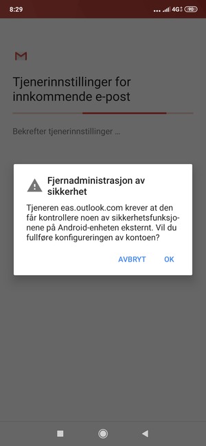Velg OK