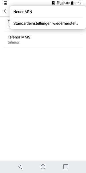 Wählen Sie Standardeinstellungen weiderherstell...