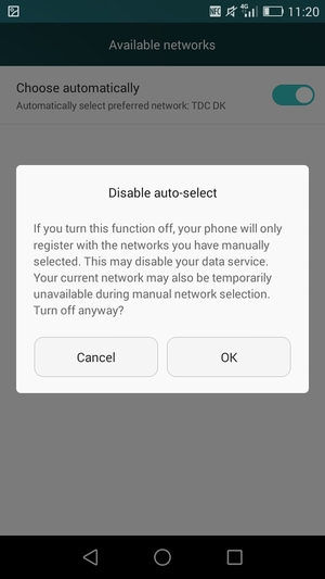 Select OK