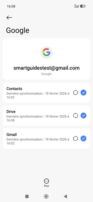 Sélectionnez Plus