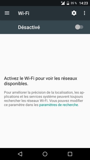 Activer le Wi-Fi