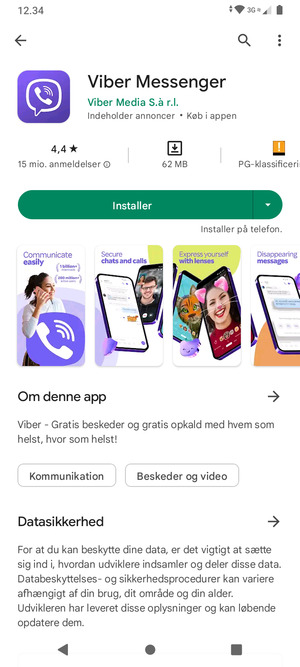 Vælg Installer