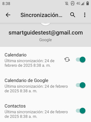 Asegúrese de haber seleccionado Contactos