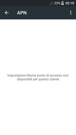 Seleziona il tasto Menu