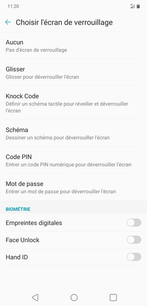 Sélectionnez Schéma