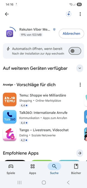 Warten Sie, bis der Installationsprozess  beendet ist