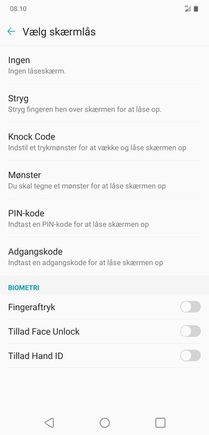 Vælg Mønster