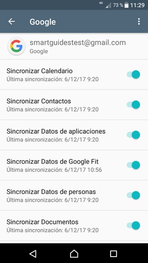 Asegúrese de haber seleccionado Sincronizar Contactos