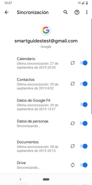Su información será sincronizada
