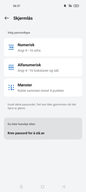 Velg Mønster