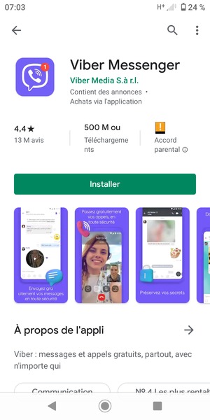 Sélectionnez Installer