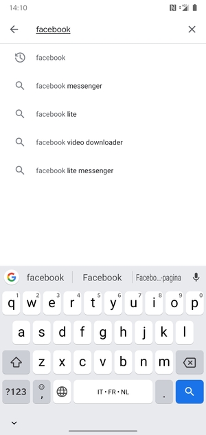 Inserisci il nome dell'app e seleziona Ricerca
