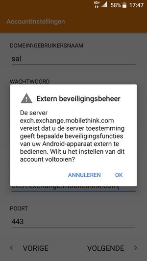 Selecteer OK