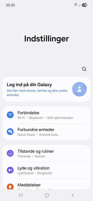Vælg Forbindelse