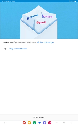 Vælg Tilføj en mailadresse