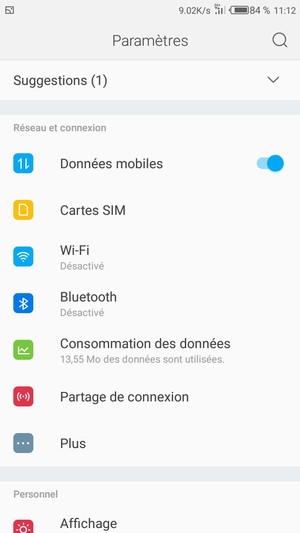 Sélectionnez Wi-Fi