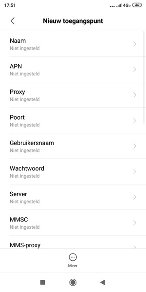 Voer internetgegevens in