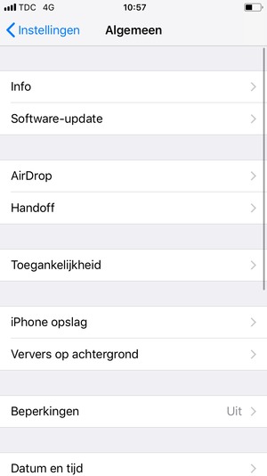 Selecteer Software-update