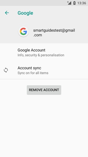 Select Account sync