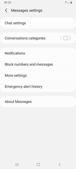 Select More settings
