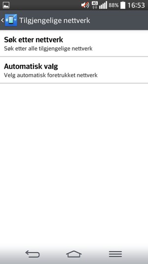 Velg Søk etter nettverk