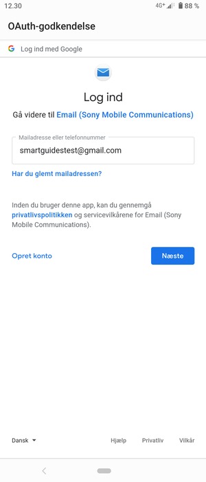 Vælg Næste