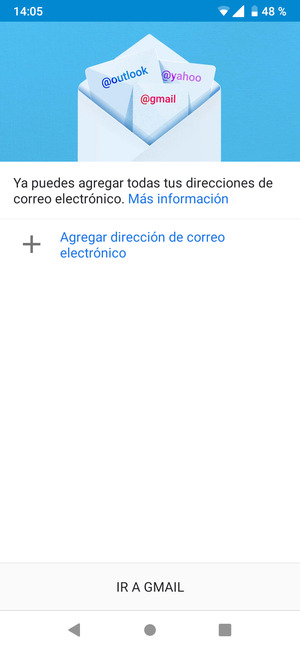Seleccione Añadir una dirección de correo electrónico