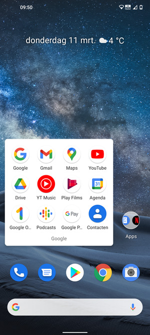 Selecteer Gmail