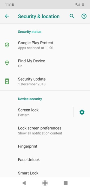 Your phone is now secure with a screen lock