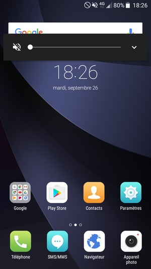 Appuyez une fois de plus pour passer en mode silencieux