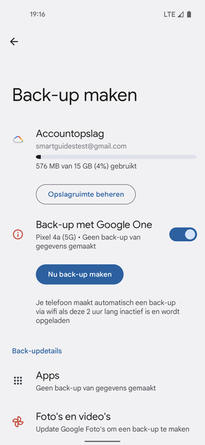 Selecteer Accountopslag