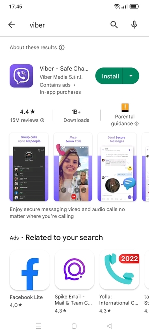 Select the app