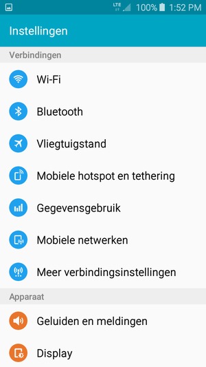 Selecteer Mobiele netwerken