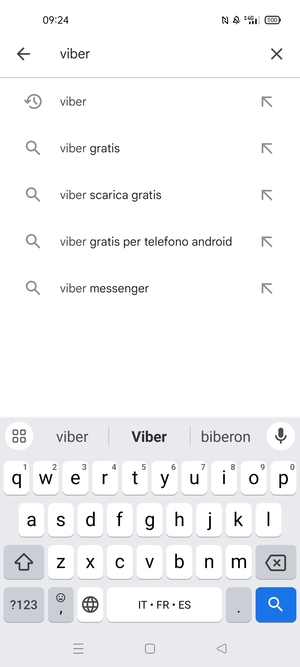 Inserisci il nome dell'app e seleziona Ricerca