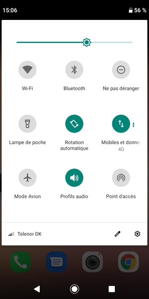 Sélectionnez le bouton Paramètres