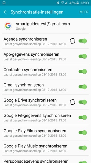 Uw gegevens worden gesynchroniseerd
