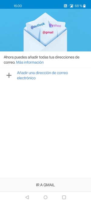 Seleccione Añadir una dirección de correo electrónico