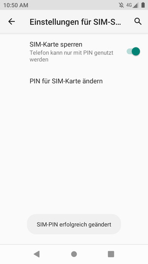 Ihre SIM-PIN wurde geändert