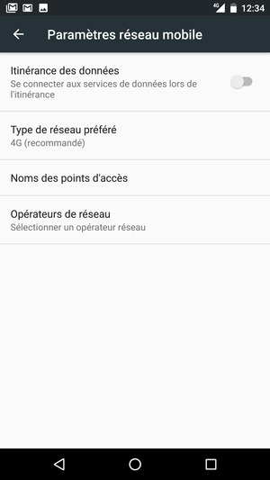 Sélectionnez Noms des points d'accès