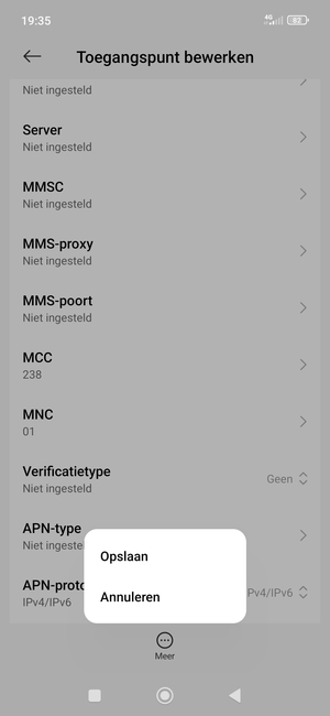 Selecteer Opslaan